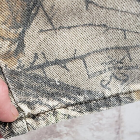 Adjustable Waist Camouflage Denim RealTree Pants Straight Leg Boys Size 10 - Picture 9 of 13